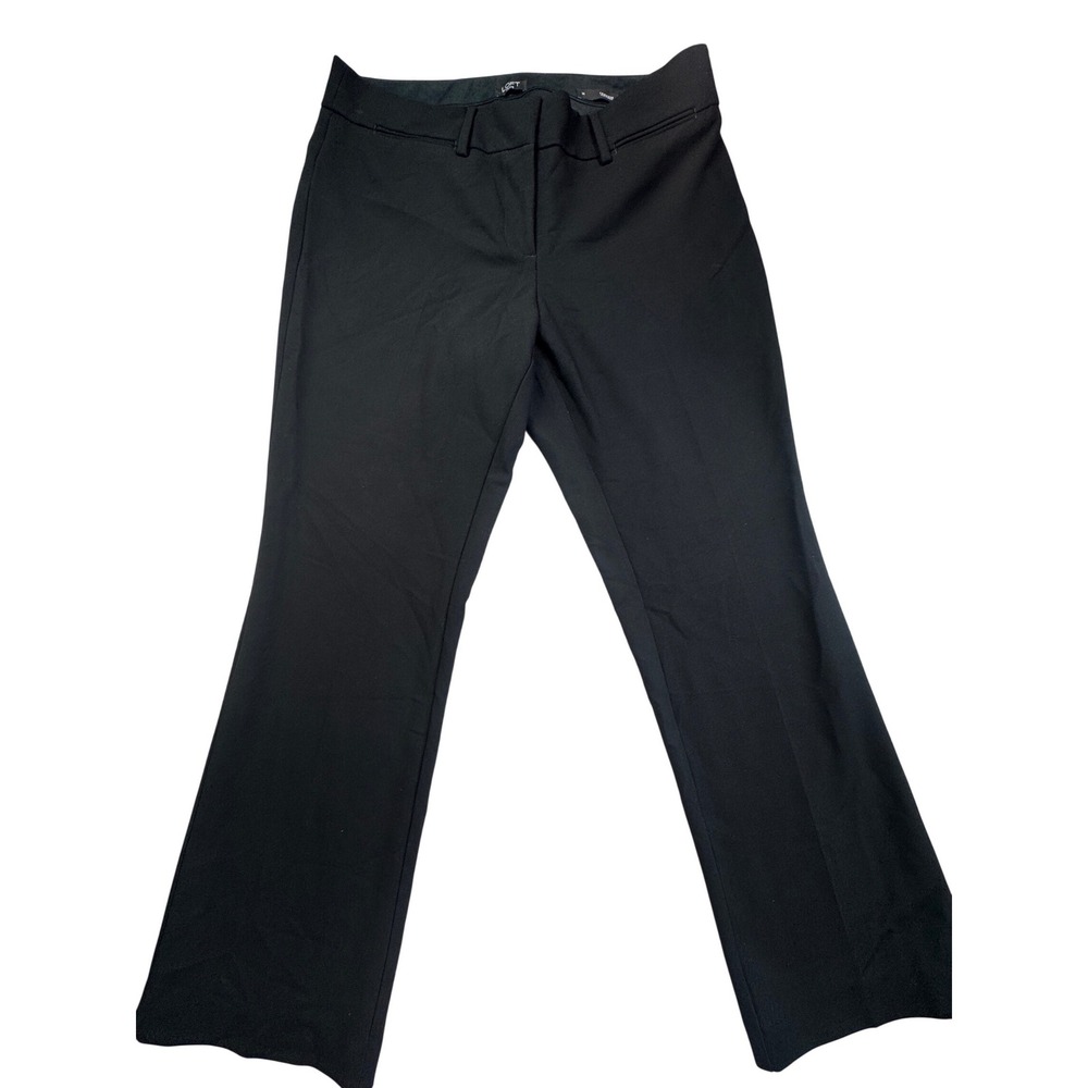 Loft Plus Womens Black Trouser Dress Pants Size 14 Bootcut Professional Workwear